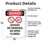 Signmission Oxygen No Smoking No Danger Sign, Vinyl Decal, 10in W x 14in L, 2PK OS-2PACK-DS-D-1014-V-1515 - alternate 4